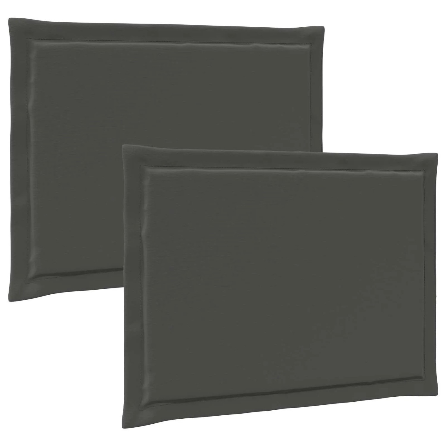 vidaXL Sitzkissen 2 Stk Anthrazit 47 x 36 x 2 cm Polyester 899966