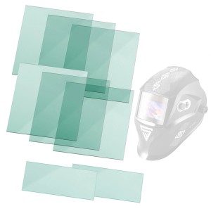 STAHLWERK Vorsatzscheiben 8er Set für Schweißhelm ST 550 L, Ersatzscheiben aus Polycarbonat.