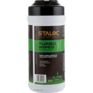 STALOC Turbo Wipes, 80 Feuchttücher zur Reinigung von Händen und Oberflächen.
