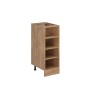 Vicco Küchenregal R-Line, offener Küchenschrank in Goldkraft Eiche, 30 cm breit.