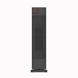 Schwarzer Midea Turmheizlüfter NTH20-22ER(BK) mit digitalem Display, 2000 Watt.