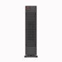 Schwarzer Midea Turmheizlüfter NTH20-22ER(BK) mit digitalem Display, 2000 Watt.