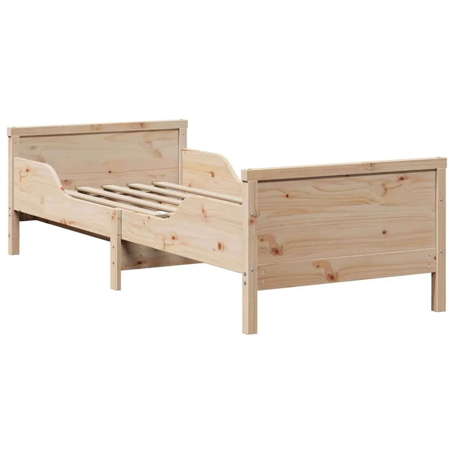 vidaXL Bettrahmen mit Kopfteil Braun 80 x 200 cm Holzwerkstoff 877203