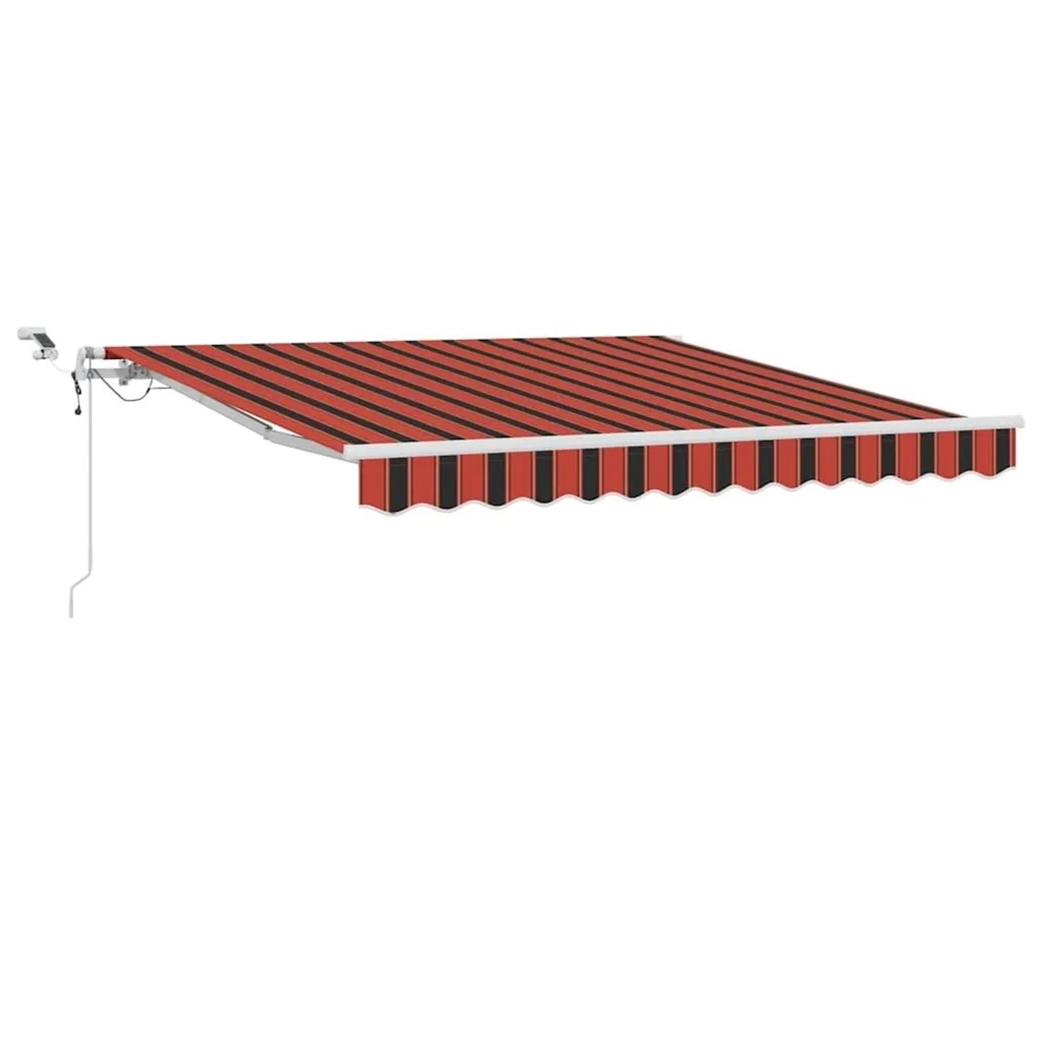 vidaXL Einziehbare Markise Orange und Braun 300 x 250 cm 3329940