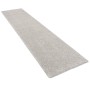 Silbergrauer Hochflor Teppichläufer Mona, 80x200 cm, weicher Velours für Fußbodenheizung geeignet.