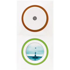 Steckdosenstöpsel Water, 3er Set für 230V Steckdosen mit Wasser-Motiv.