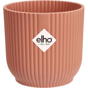 Elho Mini Vibes Blumentopf, Ø 7cm, zartrosa, mit Rippenstruktur. Ideal für kleine Pflanzen.