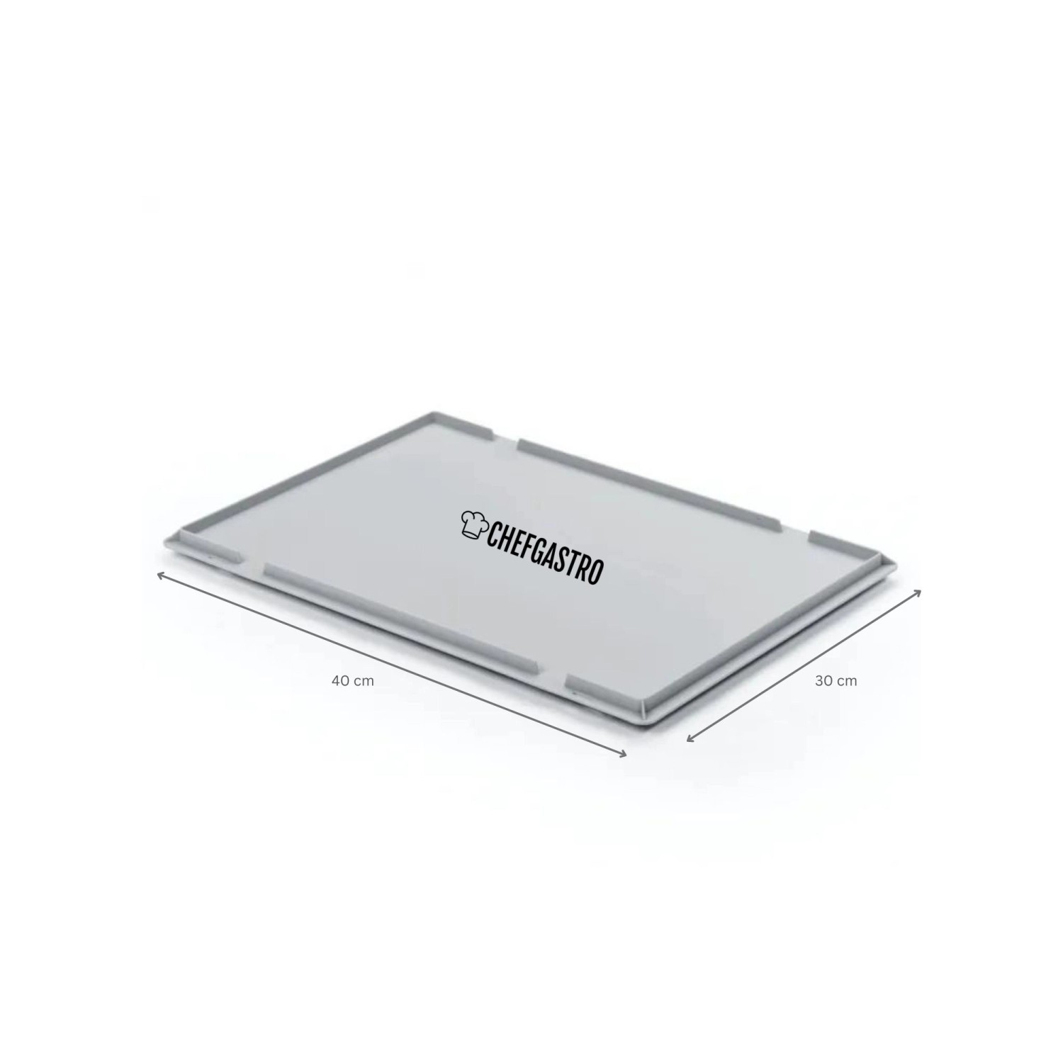 CHEFGASTRO Pizzaballenbox (3er-Set) mit Deckel, 9 Liter, stapelbar, für Pizzateig.