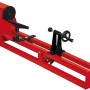Einhell TC-WW 1000/1 Drechselbank in Rot, mit Werkzeugauflage und verstellbarer Geschwindigkeit.