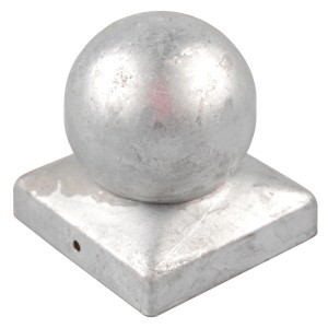Holmwerk Pfostenkappe Verzinkt 101mm Kugel Abdeckkappe Für Pfosten 10x10cm