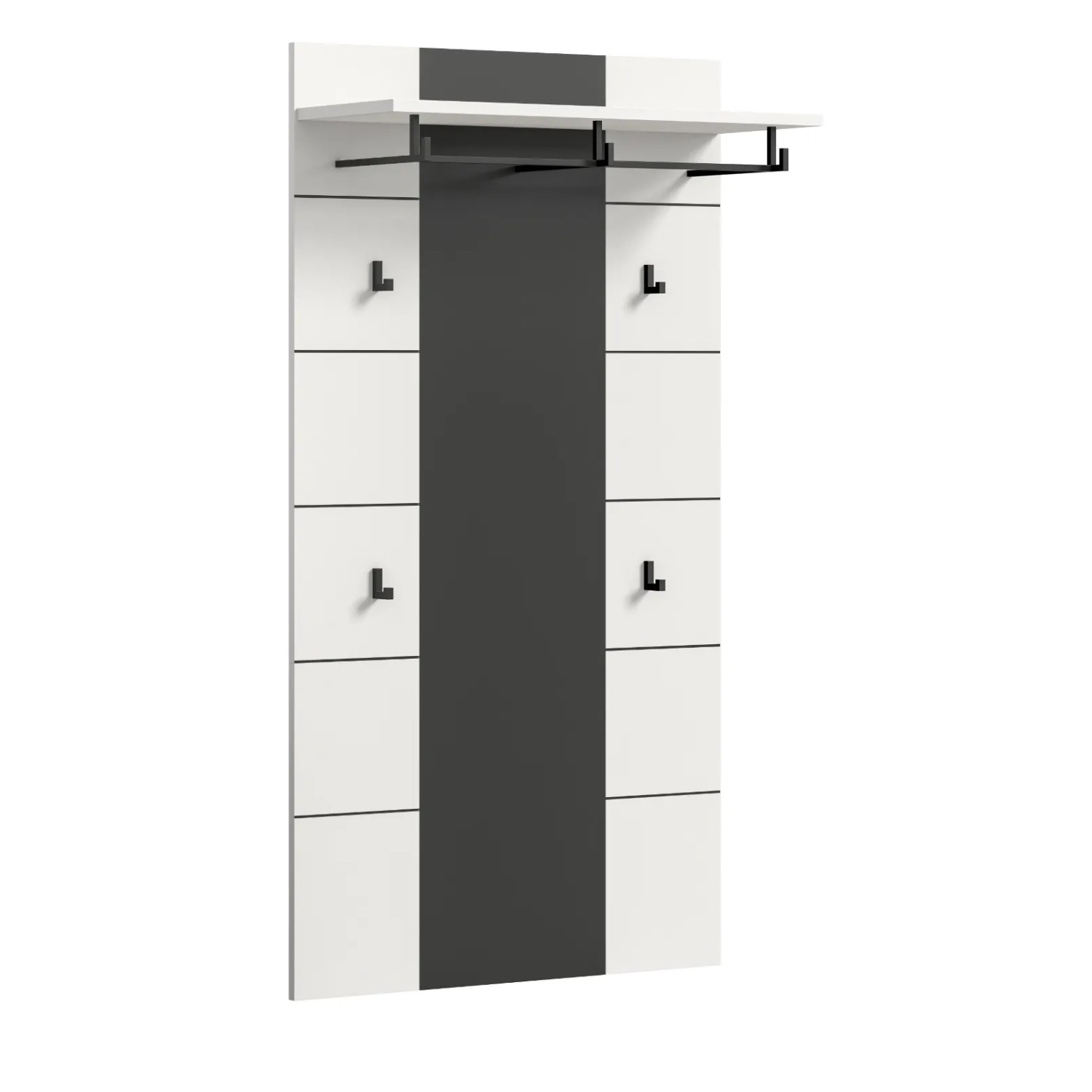 Inn.Furn Garderobenpaneel in Weiß und Grau 80 x 141 cm Cooper_8
