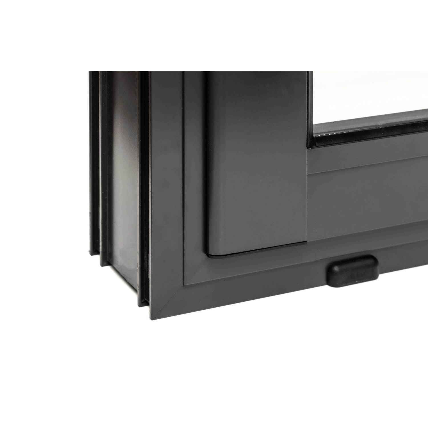 Detailaufnahme: Schiebetür mit Isolierverglasung vom Palmako Gartenhaus Amanda.