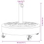 vidaXL Sonnenschirmständer mit Rollen für Ø38/48 mm Mast 27 kg Rund 4007976_8