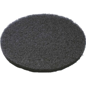 Schwarze Polierscheibe Super Nylpad 407/25 mm für Winkelschleifer.