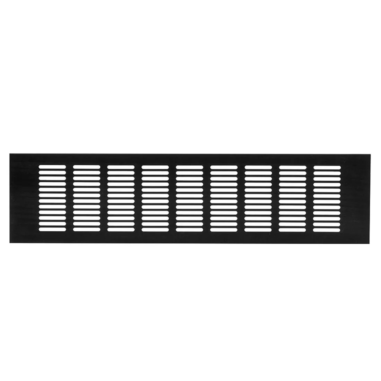 Häusler Lüftungsgitter LG-4010 BL-SG Schwarz Eloxiert Stegblech 400 x 100 mm
