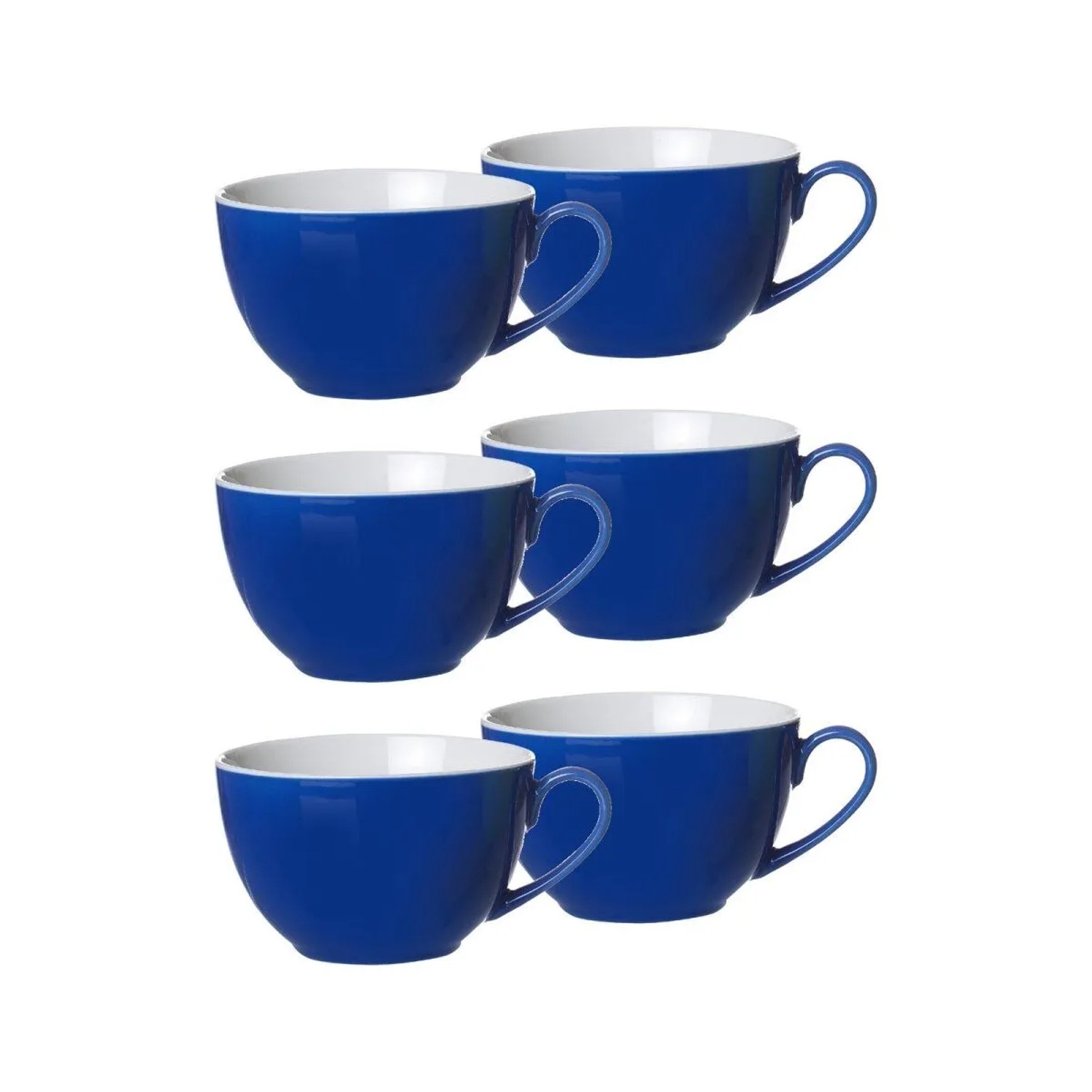 Ritzenhoff & Breker DOPPIO Kaffeetassen 200 ml 6er Set Blau