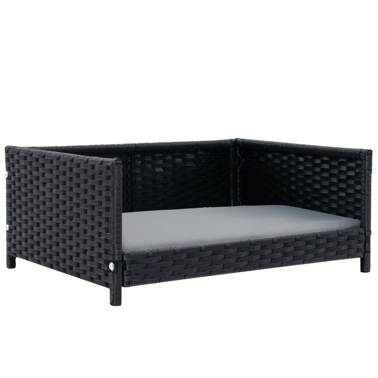 Costway Hundebett Aus Pe-Rattan 62 x 46 x 25 cm