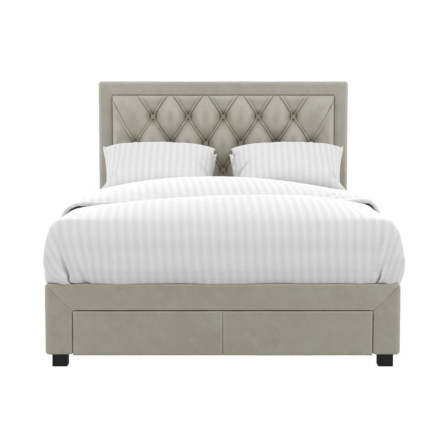 Vente-unique Bettrahmen Leopold Beige 216.5 cm