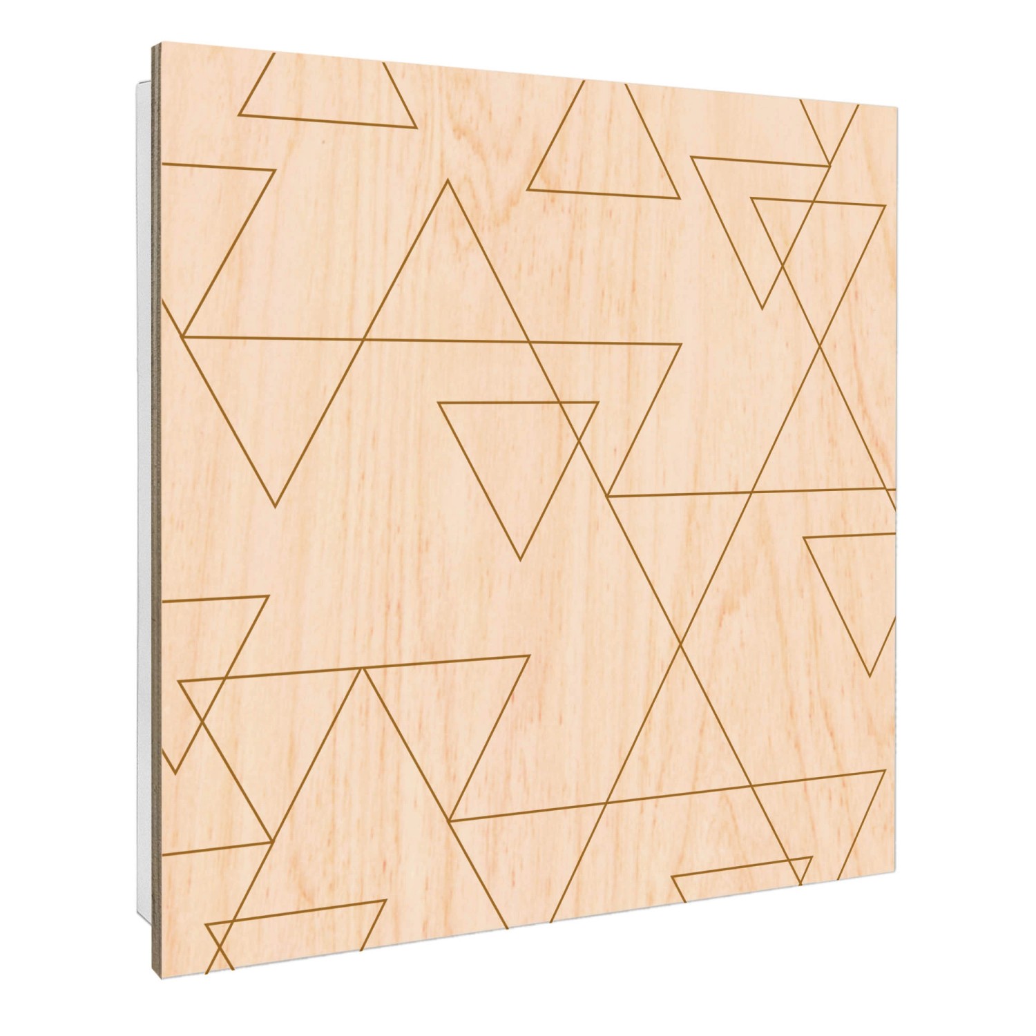 Banjado Schlüsselkasten mit Holzfront 30x30cm Weiß Scharnier Links 50 Haken günstig online kaufen