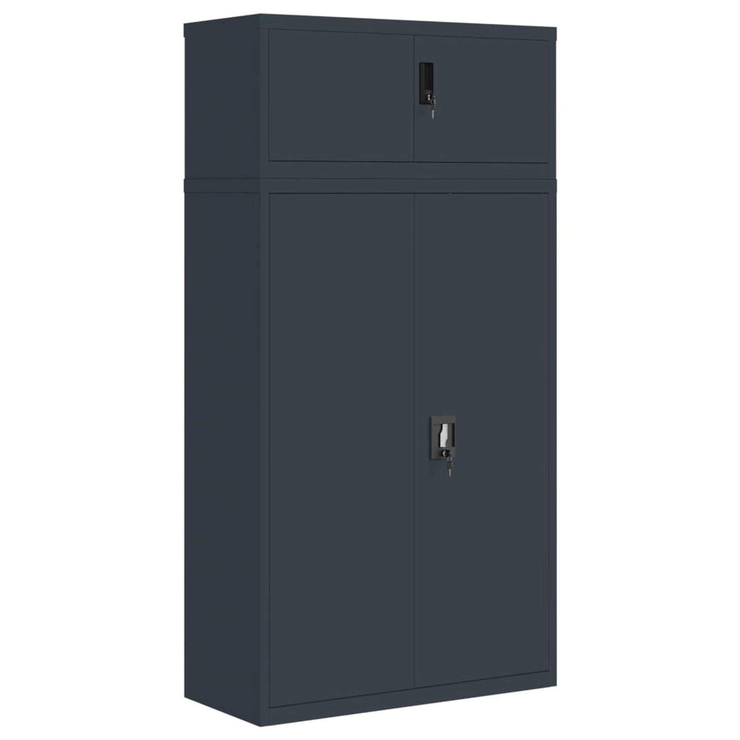 vidaXL Aktenschrank Anthrazit 90x40x180 cm Stahl günstig online kaufen