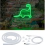 Paulmann LED Strip Neon Colorflex Grün, Dinosaurier-Motiv, Zubehör inklusive.