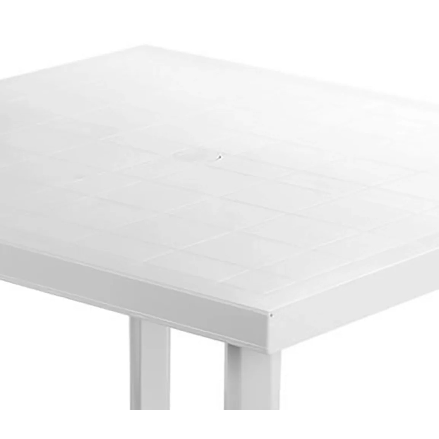 Mojawo Bistrotisch Kunststoff Eckig Weiß 80 x 75 cm wetterfest kaufen bei OBI