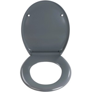 Wenko Premium WC-Sitz Ottana, dunkelgrau, mit Absenkautomatik. WC Sitz aus Duroplast.
