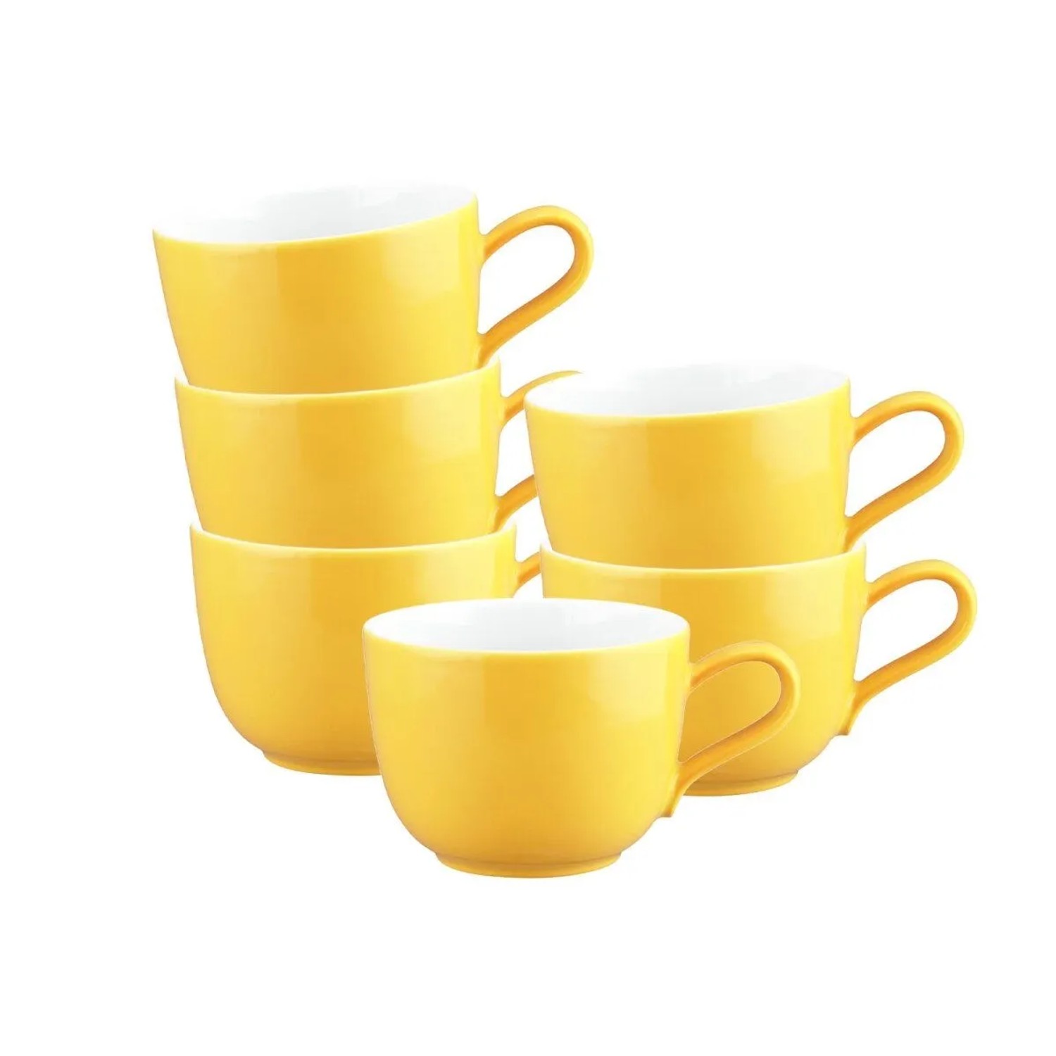 Seltmann Weiden Liberty Pure Colors Kaffeetasse 260 ml 6er Set Yellow Glow