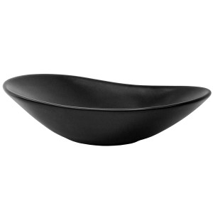 Ovale, mattschwarze Keramik Waschbecken von ML-Design, 63x36 cm. Modernes Design für Bad und Gäste-WC.