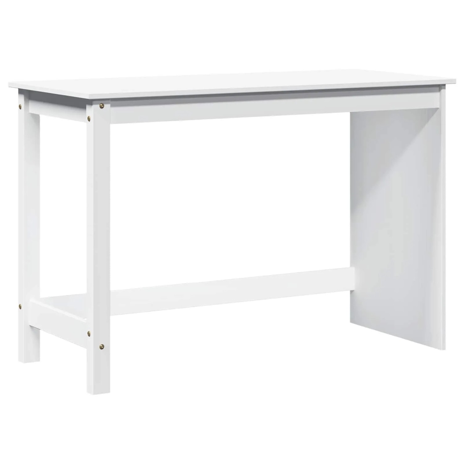 vidaXL Schreibtisch Weiß 112 x 50 x 75 cm Massivholz Kiefer 42028373