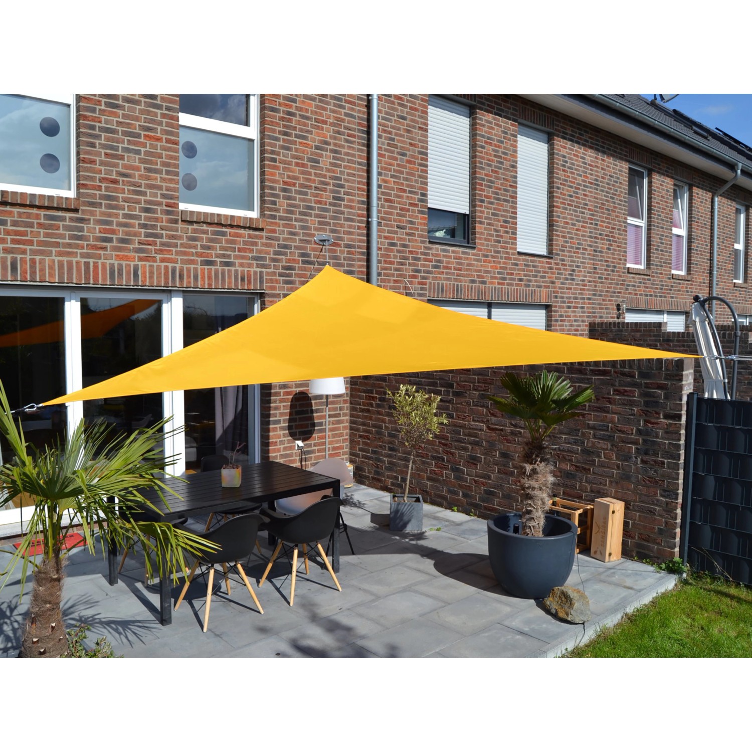 Floracord Dreiecksonnensegel Anthrazit 360 cm mit Regenschutz günstig online kaufen