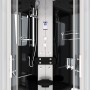 AcquaVapore Duschkabine 90x90 cm mit Regendusche, Handbrause und Massagedüsen.