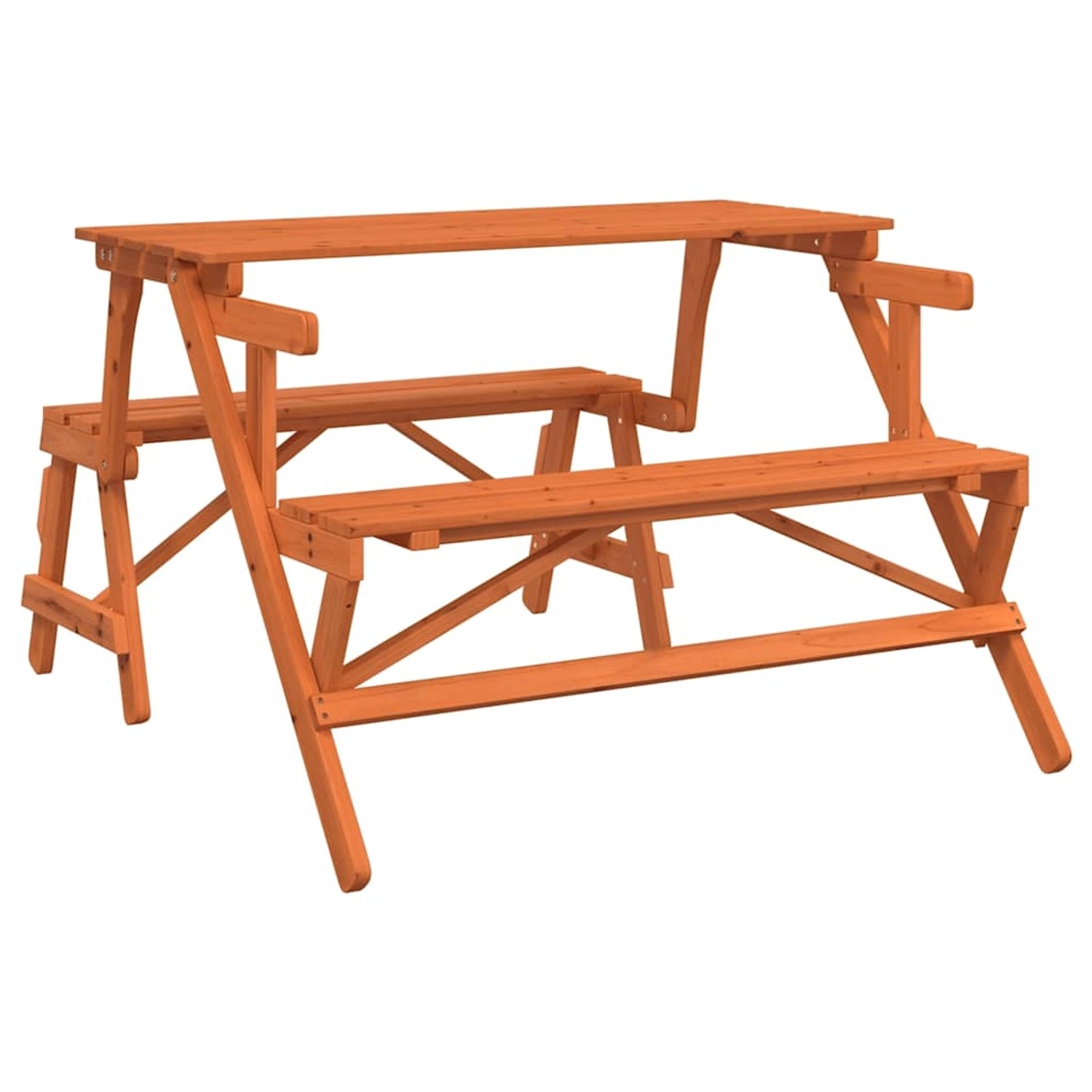 vidaXL Picknicktisch mit Bänken 2-in-1 Massivholz Tanne 4008992 günstig online kaufen