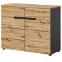Inn.Furn Kommode Eiche Grau 100 cm mit Soft-Close Cooper