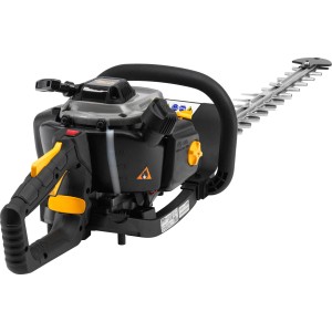 Alpina Benzin-Heckenschere AHT 555 mit lasergeschnittenem Doppelmesser.