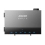 Anker Solix Power Dock für Balkonkraftwerke, graues Gehäuse mit Anschlüssen.