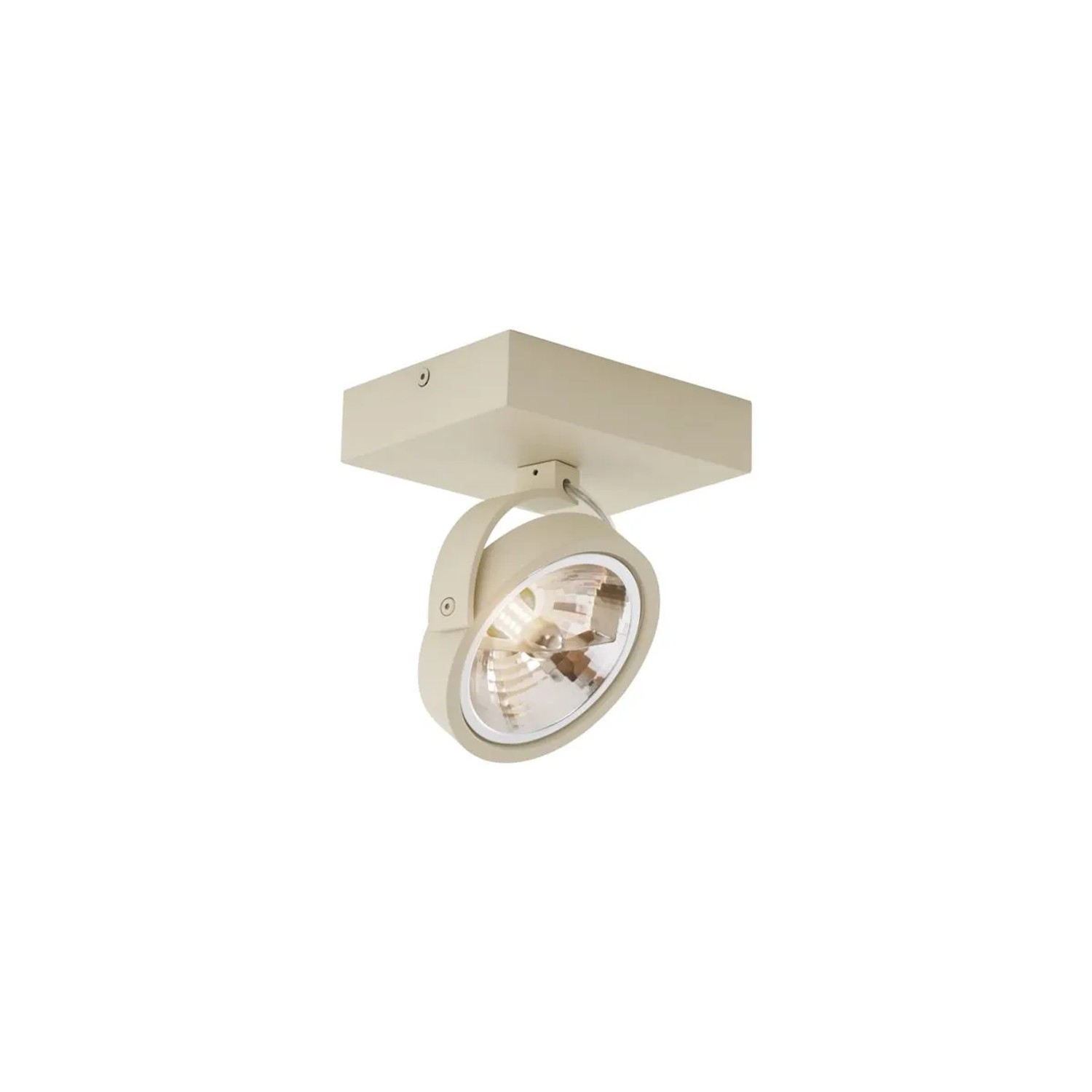 QAZQA Moderne Deckenleuchte Beige G9 Rund Schwenk  und Neigbar Go