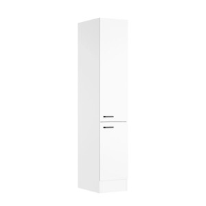 Weißer OPTIFIT Vorratsschrank Bonn214, 40x210x57 cm, für Hauswirtschaftsraum.