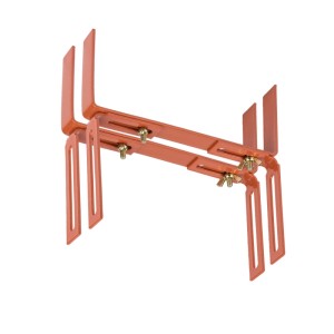 BigDean 2 Stück Blumenkastenhalter Terrakotta Standard H Form Kasten Halter Balkonkastenhalter