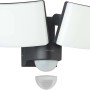 Oktaplex LED Außenstrahler mit Sensor, schwenkbar, warmweiß, Master Funktion.