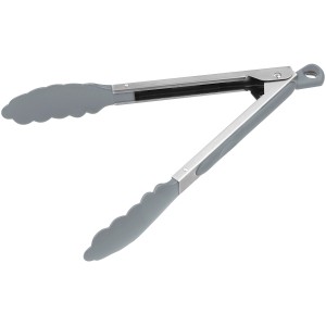 Fackelmann Mehrzweckzange, 27,5 cm, silber-grau, hitzebeständig und spülmaschinengeeignet.