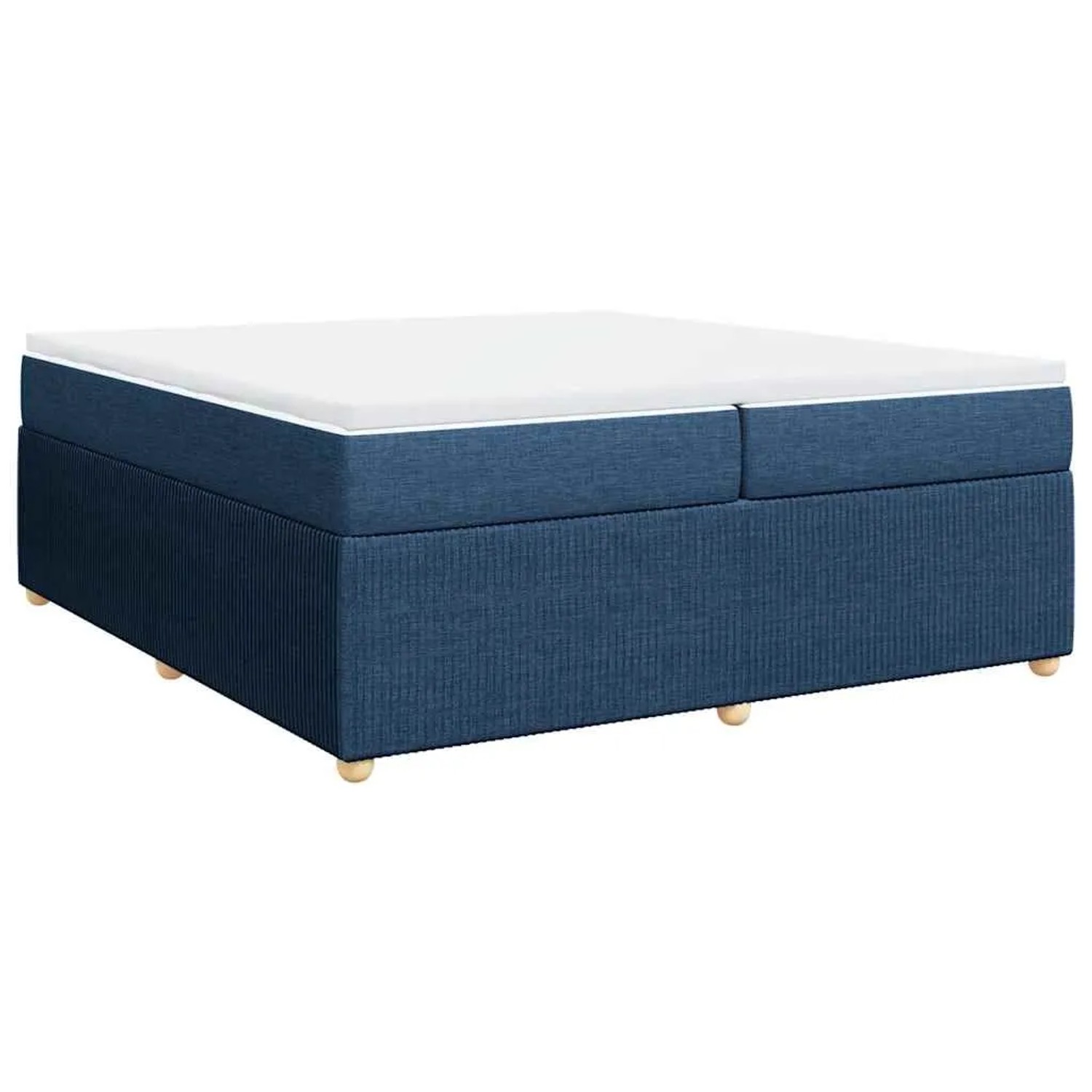 vidaXL Boxspringbett mit Matratze Blau 200x200 cm Stoff 3285601 günstig online kaufen