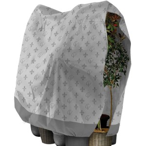 Graue Videx Garden Vlieshaube Lilie Mega XXL (200x300cm) für Kübelpflanzen und Gehölze.