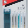 Makita Stichsägeblätter Set, 10-teilig, verschiedene Sägeblätter für Holz und Metall in Aufbewahrungsbox.