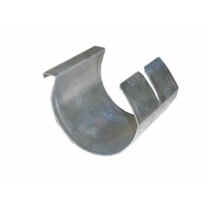 Rinnenverbinder für Halbrundrinne RG 75 aus Aluminium zur einfachen Dachrinnen-Verbindung.