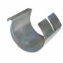 Rinnenverbinder für Halbrundrinne RG 75 aus Aluminium zur einfachen Dachrinnen-Verbindung.