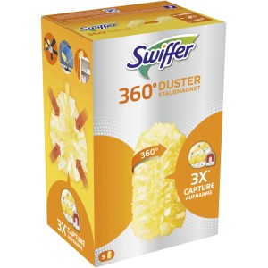 Swiffer Staubmagnet 360° Nachfüllpack mit 5 Tüchern für Reinigungsgeräte.