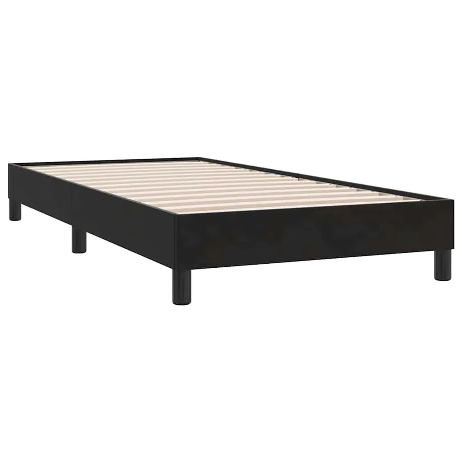 vidaXL Boxspringbett ohne Matratze Schwarz 90x210 cm Samt 3315809 günstig online kaufen