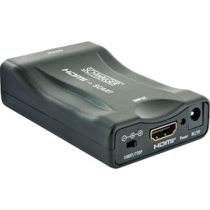 Schwaiger HDMI Scart Konverter, digital zu analog Wandler für ältere Geräte mit Scart Anschluss.