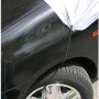 Eufab Halbgarage Gr. L in Silber am Auto befestigt, schützt vor Frost und Witterung.
